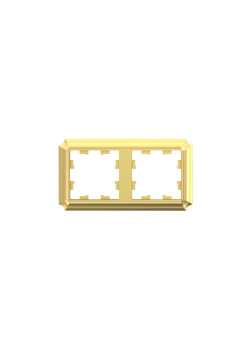 ATLASDESIGN ANTIQUE 2-постовая РАМКА, универсальная, ЗОЛОТО