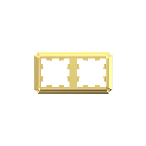 ATLASDESIGN ANTIQUE 2-постовая РАМКА, универсальная, ЗОЛОТО
