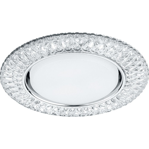 Светильник встраиваемый с белой LED подсветкой Feron CD4043 потолочный GX53 без лампы, прозрачный, хром