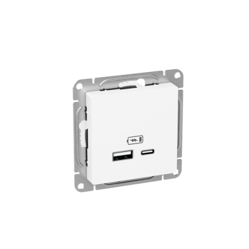 Механизм роз. USB-A+С, бел. Эпика EKF Механизм роз. USB-A+С, бел. Эпика EKF