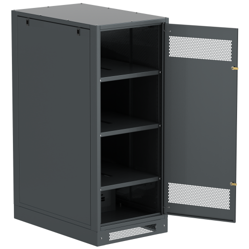 ITK LINEA B Шкаф аккумуляторный (пустой) 1450х600х950мм металлическая дверь черный