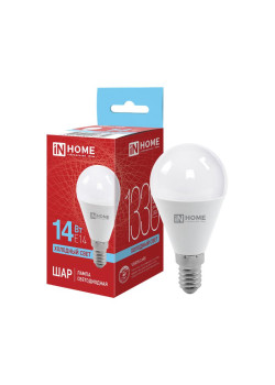 Лампа светодиодная LED-ШАР-VC 14Вт 230В E14 6500К 1330лм IN HOME 4690612047850
