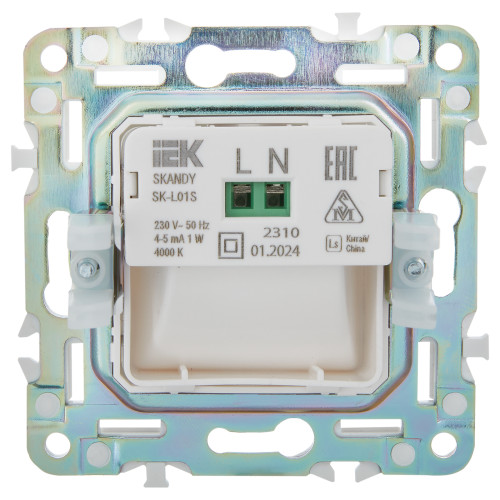 SKANDY Подсветка LED встраиваемая SK-L01S серебряный IEK SKANDY Подсветка LED встраиваемая SK-L01S серебряный IEK