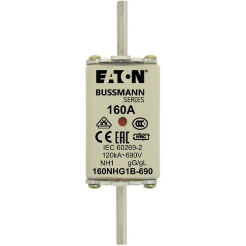Предохранитель NH 160A 690В gG 1 двойная индикация EATON 160NHG1B-690 Предохранитель NH 160A 690В gG 1 двойная индикация EATON 160NHG1B-690