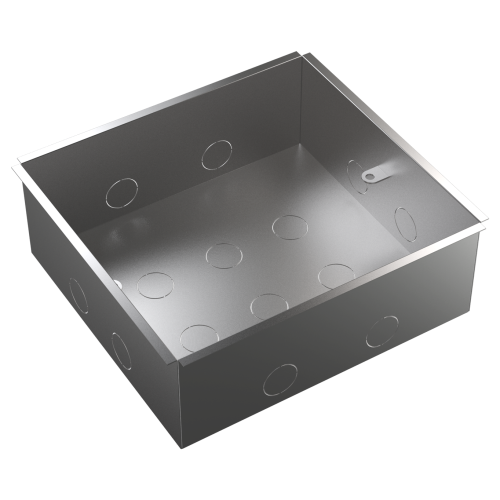 MultiDesk Коробка монтажная для бетонных полов для люка на 12 модулей СТАЛЬ