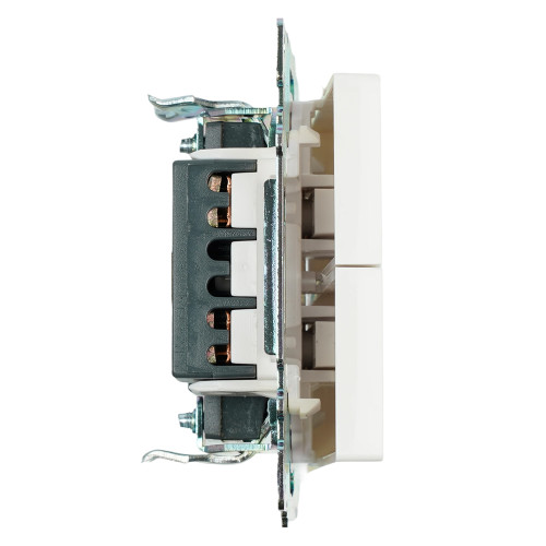 Выключатель 1-клавишный (механизм), STEKKER GLS10-7103-01, 250V, 10А, серия Катрин, белый Выключатель 1-клавишный (механизм), STEKKER GLS10-7103-01, 250V, 10А, серия Катрин, белый