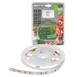 Умная подсветка SMD2835-30LED/m-IP20-5В-2,4Вт-3000К(1 м),датчик движ.и освещ.,акк.Li-Ion 1100мАч TDM