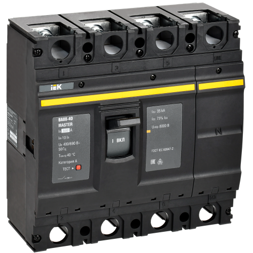 Выключатель автоматический ВА88-40 4P 500А 35кА MASTER IEK