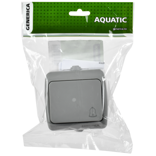 AQUATIC Выключатель кнопочный для открытой установки 10А IP54 ВС-20-1-3-А GENERICA AQUATIC Выключатель кнопочный для открытой установки 10А IP54 ВС-20-1-3-А GENERICA