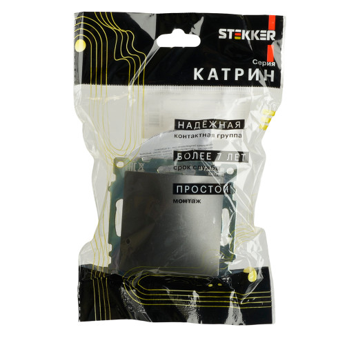 Кабельный вывод (механизм), STEKKER, серия Катрин, графит, GLS00-7116-06 Кабельный вывод (механизм), STEKKER, серия Катрин, графит, GLS00-7116-06