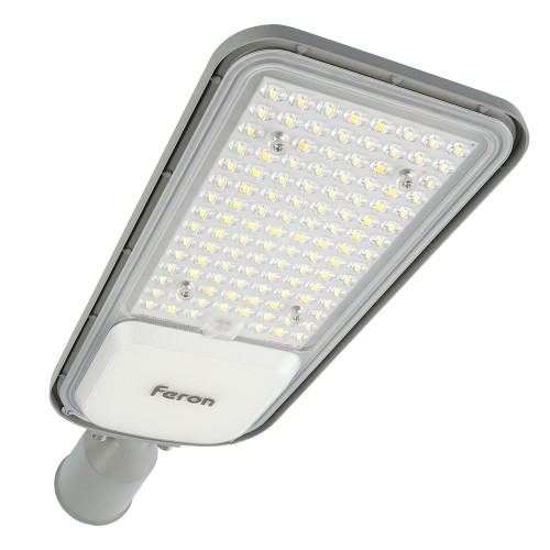Светодиодный уличный консольный светильник Feron SP3050 100W 5000K 230V, серый Светодиодный уличный консольный светильник Feron SP3050 100W 5000K 230V, серый