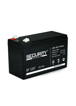 Аккумулятор ОПС 12В 7А.ч Security Force SF 1207