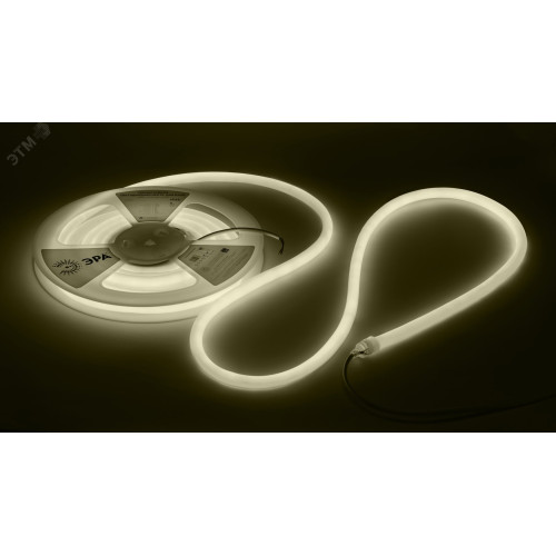 Лента светодиодная термостойкая для бани 9,6Вт/м 24В 3000К IP68 120LED/м LS2835-9,6-120-24-3000K-IP68-3 year-5m