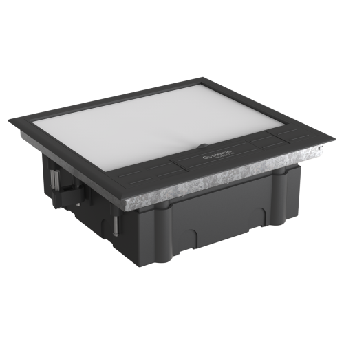MultiDesk Люк на 12 модулей IP40 для фальшпола с монтажной коробкой, тип MDK10