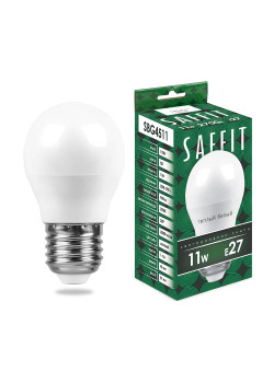 Лампа светодиодная SAFFIT SBG4511 Шарик E27 11W 230V 2700K