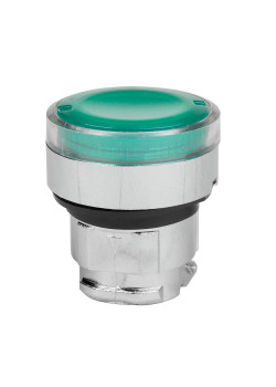 Головка кнопки OptiSignal D22 A4-PL-3 с подсветкой зеленая металл ZB4BW333