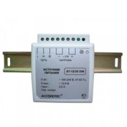 Блок питания АТ-12/30 DIN 12В/3.0А AccordTec 220962