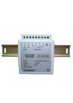 Блок питания АТ-12/30 DIN 12В/3.0А AccordTec 220962