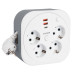 HM16-4-03-USB Удлинитель 4-местный с/з, 3x1,5мм2, 3м, 230В, 16А, 2USB+1С, 2,4А,белый HM16-4-03-USB Удлинитель 4-местный с/з, 3x1,5мм2, 3м, 230В, 16А, 2USB+1С, 2,4А,белый