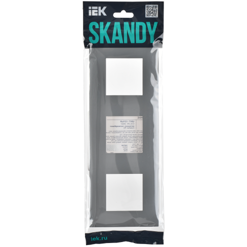 SKANDY Рамка 3-местная SK-F03Gr серый IEK SKANDY Рамка 3-местная SK-F03Gr серый IEK
