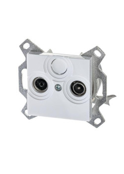 Розетка телевизионная оконечная TV/R Levit бел. ABB 2CHH083503A6003