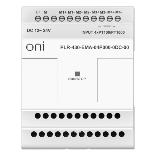 ПЛК 430 Модуль расширения входов выходов 4 входа Pt100/Pt1000 24В DC ONI
