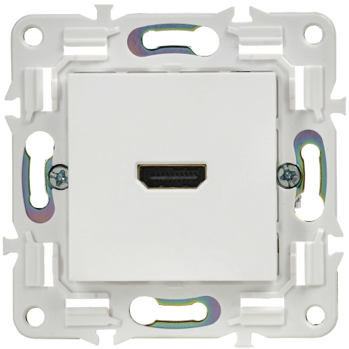 SKANDY Розетка HDMI SK-H01W арктический белый IEK SKANDY Розетка HDMI SK-H01W арктический белый IEK
