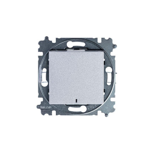 Выключатель 1-кл. СП Levit IP20 с подсветкой серебр./дым. черн. ABB 2CHH590146A6070 Выключатель 1-кл. СП Levit IP20 с подсветкой серебр./дым. черн. ABB 2CHH590146A6070