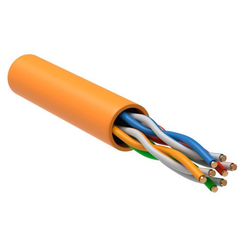 ITK Витая пара U/UTP кат.5E 4х2х24AWG solid LSZH нг(А)-HF оранжевый (305м) РФ/Т ITK Витая пара U/UTP кат.5E 4х2х24AWG solid LSZH нг(А)-HF оранжевый (305м) РФ/Т