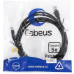 Cabeus PC-UTP-RJ45-CAT.5E-3M-BK