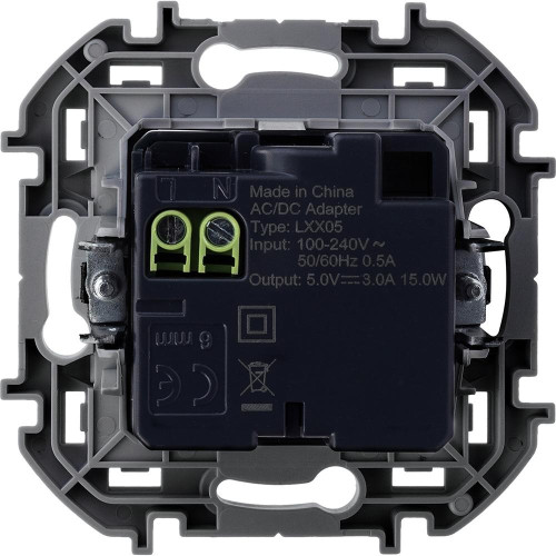 Зарядное устройство/ Зарядное устройство USB А+С 3000мА 5Вантрацит INSPIRIA Зарядное устройство/ Зарядное устройство USB А+С 3000мА 5Вантрацит INSPIRIA