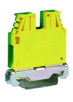 TEC.6/O, зажим для заземления желт.зелен 6 кв.мм (замена на TUR-6-PE)
