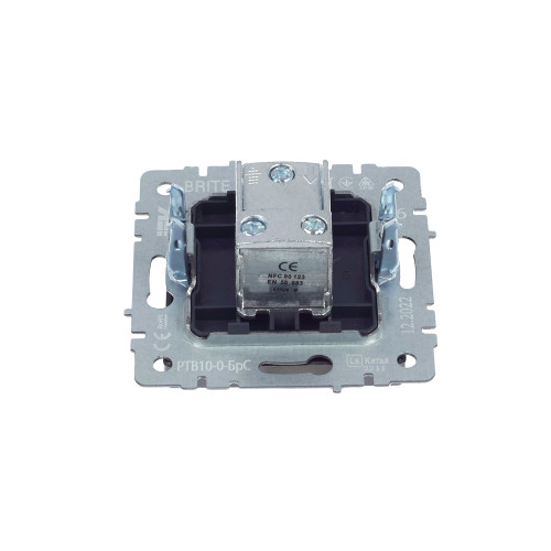 BRITE Розетка TV проходная РТВ10-0-БрС сталь IEK BRITE Розетка TV проходная РТВ10-0-БрС сталь IEK