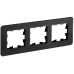 BRITE Рамка 3-местная РУ-3-2-Бр стекло черный RE IEK BRITE Рамка 3-местная РУ-3-2-Бр стекло черный RE IEK