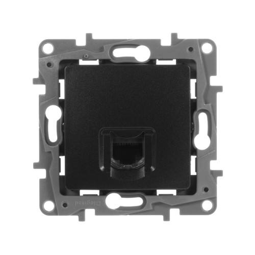 ETIKA Розетка компьютерная RJ45 категория 6 UTP антрацит ETIKA Розетка компьютерная RJ45 категория 6 UTP антрацит