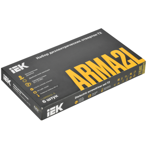 ARMATOOL Набор отверток диэлектрических Т2 6шт IEK ARMATOOL Набор отверток диэлектрических Т2 6шт IEK