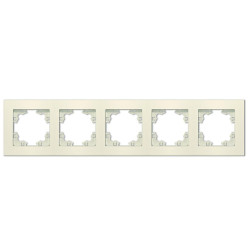 Рамка 5-м Афина универс. сл. кость (ivory) Universal A1042-I