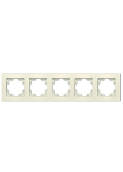 Рамка 5-м Афина универс. сл. кость (ivory) Universal A1042-I