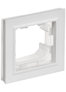 BRITE Рамка 1-местная IP44 РУ-1-БрАБ-44 арктический белый IEK
