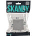 SKANDY Выключатель 2-клавишный перекрестный 10А SK-V06S серебряный IEK