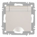 Розетка 1-м СП Accent 6-203-06 16А IP20 250В 2P+E Schuko с крышкой AL/CU перламутр. Intro Б0063429 Розетка 1-м СП Accent 6-203-06 16А IP20 250В 2P+E Schuko с крышкой AL/CU перламутр. Intro Б0063429
