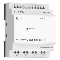 ПЛК 430 Модуль ЦПУ 8 DI 4 RO 220В AC без экрана ONI