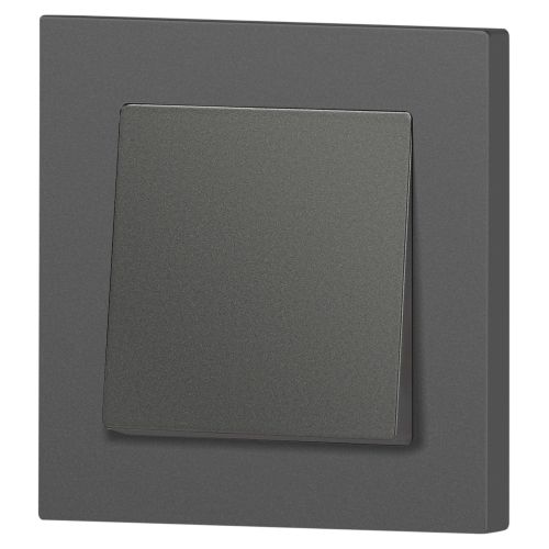 Выключатель 1-кл. СП Accent 6-101-07 10А IP20 250В AL/CU графит Intro Б0063459 Выключатель 1-кл. СП Accent 6-101-07 10А IP20 250В AL/CU графит Intro Б0063459