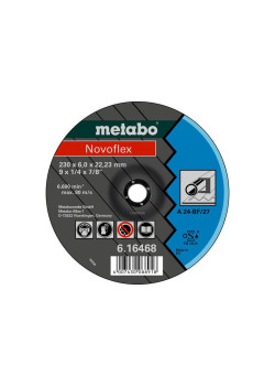 Круг обдирочный SP-Novoflex 125х6.0х22 23мм RU сталь Metabo 617170000