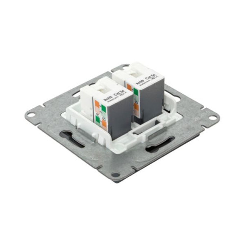 Механизм роз., RJ45 - 2шт, (cat5), графит., Эпика EKF Механизм роз., RJ45 - 2шт, (cat5), графит., Эпика EKF