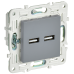 SKANDY Розетка USB A+A 3,1А SK-R15Gr серый IEK SKANDY Розетка USB A+A 3,1А SK-R15Gr серый IEK