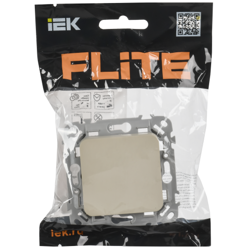 FLITE Выключатель 1-клавишный проходной 10А ВС61-1-0-ФлСл сливочный IEK FLITE Выключатель 1-клавишный проходной 10А ВС61-1-0-ФлСл сливочный IEK