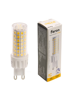Лампа светодиодная диммируемая Feron LB-438 G9 10W 175-265V 2700K