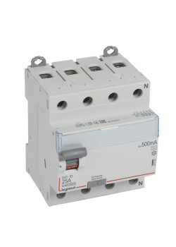 ВДТ DX3 4П 25А AC 500мА N спр.
