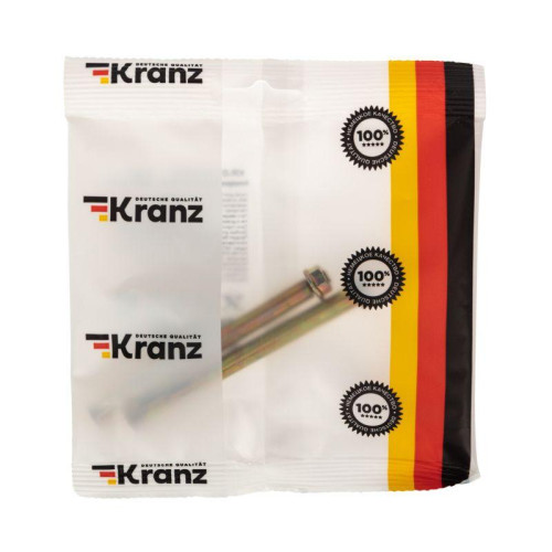 Болт анкерный с гайкой 8х100 (уп.2шт) Kranz KR-01-3818-010 Болт анкерный с гайкой 8х100 (уп.2шт) Kranz KR-01-3818-010
